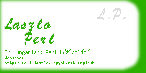 laszlo perl business card